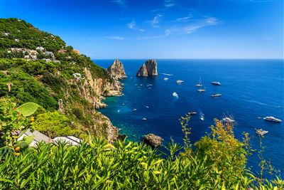 Italien Insel Capri Faraglioni-Felsen